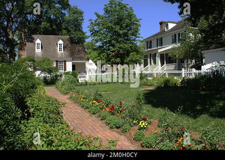 The Taliaferro-cole House In Colonial Williamsburg, Virginia, Usa Stock 