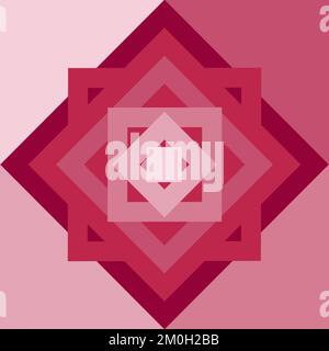 Color concept Viva Magenta 18-1750 color of the year 2023 Stock Vector