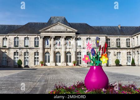 France, Meuse, Commercy, castle of Commercy, one of the favorite residences of Duke Stanislas Leszczynski Stock Photo