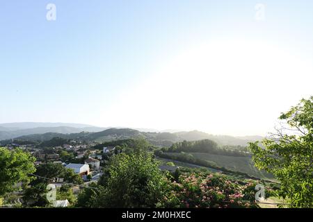 View of Nocera Umbra,  town and comune in the province of Perugia, Italy. Stock Photo