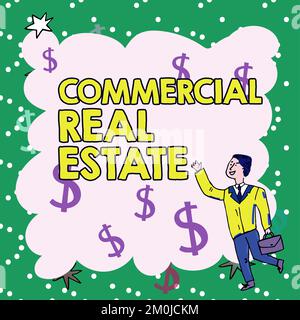 Writing displaying text Commercial Real Estate. Word for Income Property Building or Land for Business Purpose Stock Photo