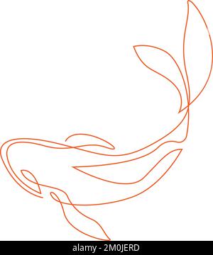 Goldfish icon logo design illustration Stock Vector