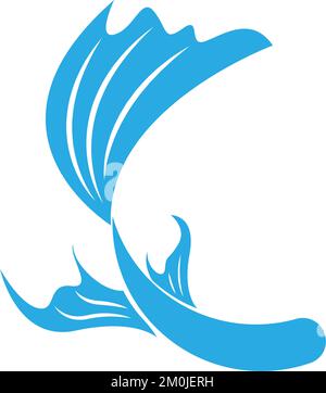 Goldfish icon logo design illustration Stock Vector