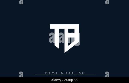 Alphabet letters Initials Monogram logo TB , BT Stock Vector