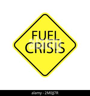 Fuel crisis icon. The concept of business problem in the world Stock Vector