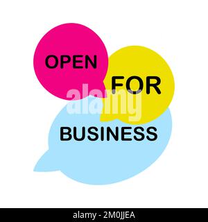 All the best. Beautiful illustration with three multicolored bubbles Stock Vector