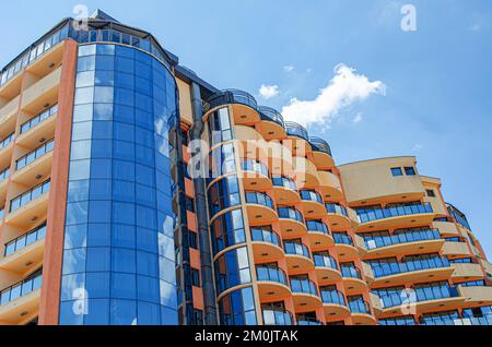 Element of a residential multi-storey building. Stock Photo