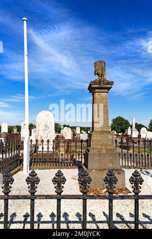 Ballarat Australia / The Eureka Diggers Memorial  dedicated to  gold diggers killed at the 1854 Eureka Stockade battle in Ballarat Victoria Australia. Stock Photo