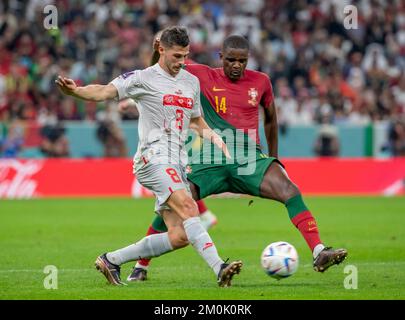 Lusail, Catar. 06th Dec, 2022. Portugal vs Switzerland Party, match valid for the eighth finals, of the 2022 FIFA World Cup, held at the Lusail stadium, Doha, Qatar Credit: Juan Antonio Sánchez/FotoArena/Alamy Live News Stock Photo