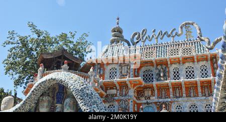 The Porcelain House museum in Tianjin, China under a clear blue sky on a sunny day Stock Photo