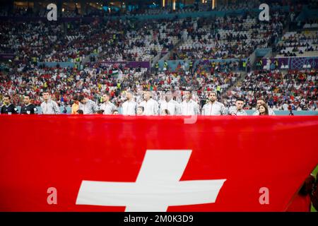 Doha, Qatar. 06th Dec, 2022. player of Switzerland during a match against Portugal valid for the round of 16 of the FIFA World Cup at Lusail Stadium, in Doha, Qatar. December 06, 2022 Credit: Brazil Photo Press/Alamy Live News Stock Photo