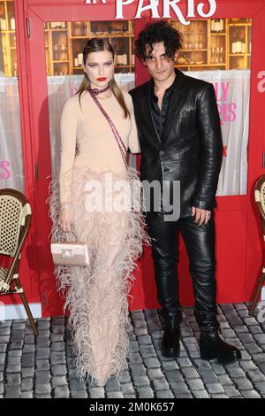 Camille Razat and Etienne Baret attend the 