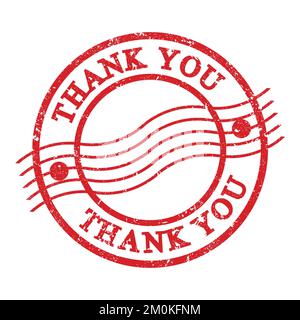 Vector illustration of red thank you stamp on white background Stock Vector  Image & Art - Alamy