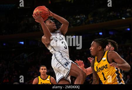 New York City, US, Dec 6, 2022. Duke Blue Devils guard Jeremy Roach (3) drives to the basket in the second half during the Jimmy V Classic at Madison Square Garden in New York City on Tuesday Dec 6, 2022. Duncan Williams/CSM Stock Photo