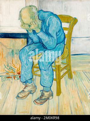Vincent van Gogh, Sorrowing old man (At Eternity's Gate), painting in oil on canvas, 1890