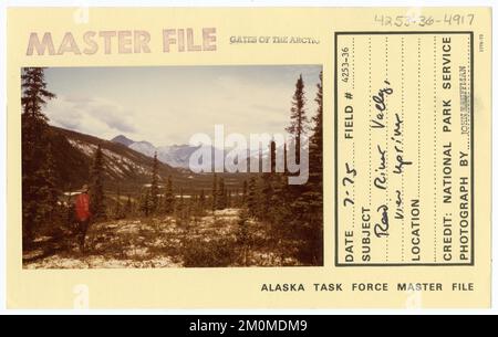 Reed River Valley, view upriver. Alaska Task Force Photographs Stock Photo