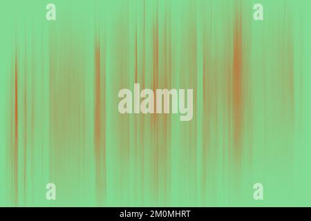 An abstract illustration of thin vertical orange lines on a light green background Stock Photo