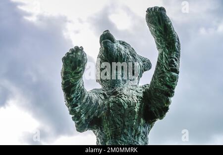 Berliner Bär, Berliner Platz, Lindau, Bayern, Deutschland Stock Photo