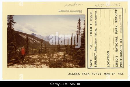 Reed River Valley, view upriver. Alaska Task Force Photographs Stock Photo