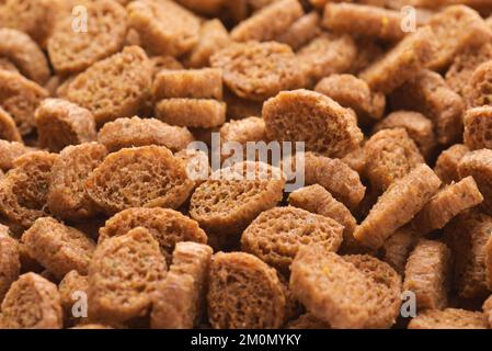 Close up of freshly baked rye rusks Stock Photo