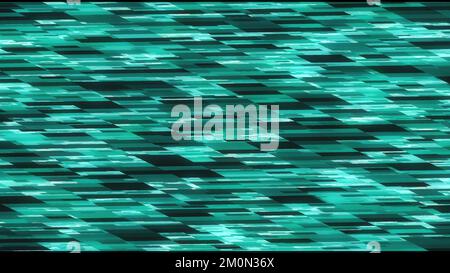 aslope greenish black square blocks on abstract background with 3D rendering for square, geometrical shape and engineering concepts Stock Photo