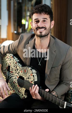 Madrid, Spain. 07th Dec, 2022. Singer Antonito Molina seen during the presentation of his new album 'El Club de Los Soñadores' at the Wellington hotel in Madrid. (Photo by Atilano Garcia/SOPA Images/Sipa USA) Credit: Sipa USA/Alamy Live News Stock Photo