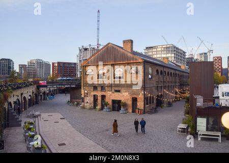 London, UK, 7th December 2022. Coal Drops Yard shopping complex in King's Cross. Stock Photo