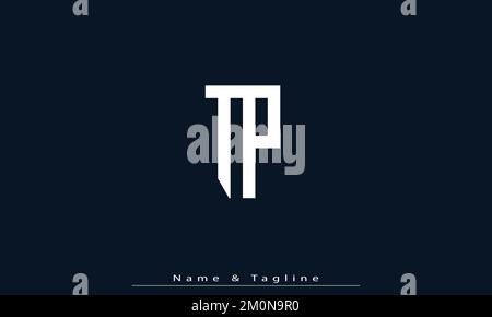 Alphabet letters Initials Monogram logo TP , PT Stock Vector