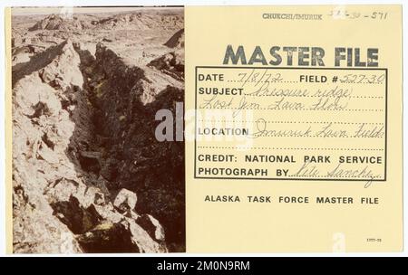 Pressure ridge Lost Jim Lava Flow. Alaska Task Force Photographs Stock ...