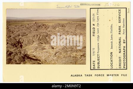 Pressure ridge Lost Jim Lava Flow. Alaska Task Force Photographs Stock ...