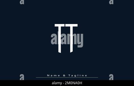 Alphabet letters Initials Monogram logo TT Stock Vector