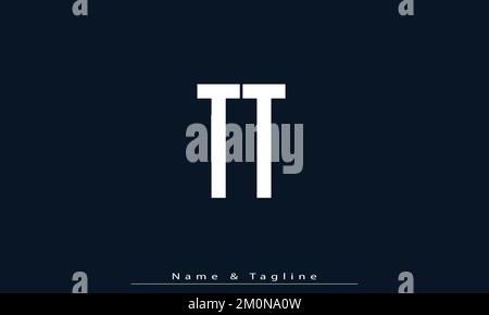 Alphabet letters Initials Monogram logo TT Stock Vector