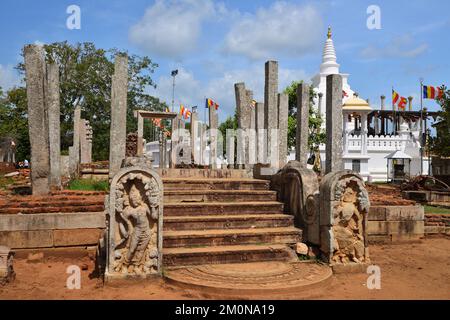 Thuparamaya, first Buddhist temple in Sri Lanka Stock Photo