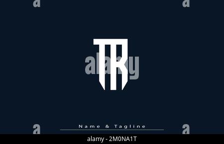 Alphabet letters Initials Monogram logo TR , RT Stock Vector