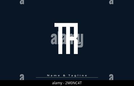 Alphabet letters Initials Monogram logo TR , RT Stock Vector