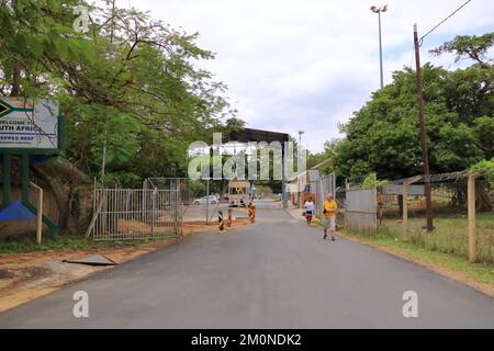 October 02 2022 - Matsamo, Swaziland, Eswatini: the african border post