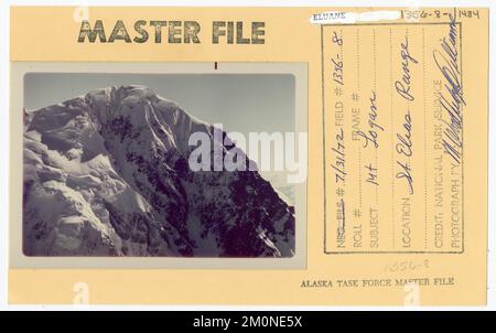 Mount Logan. Alaska Task Force Photographs Stock Photo