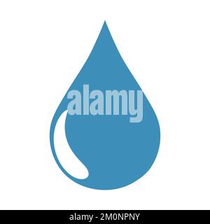 Drop icon vector isolated on white background Stock Vector