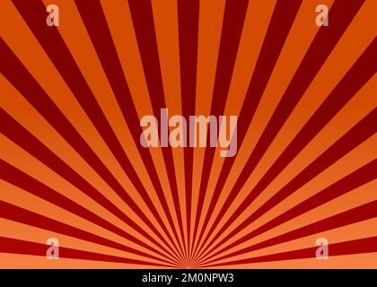 Abstract red sun rays vector background Stock Vector