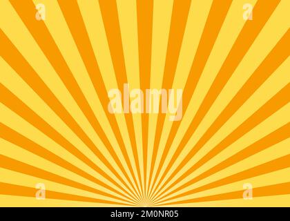 Abstract yellow sun rays vector background Stock Vector