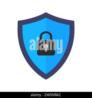 Abstract security vector icon illustration isolated on white background Stock Vector