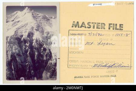 Mount Logan. Alaska Task Force Photographs Stock Photo