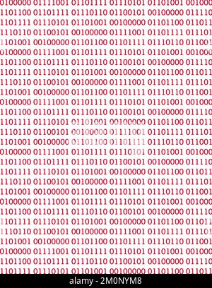 Binary code pattern with 0 and 1 Stock Photo
