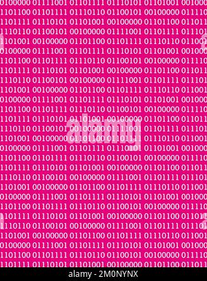 Binary code pattern with 0 and 1 Stock Photo