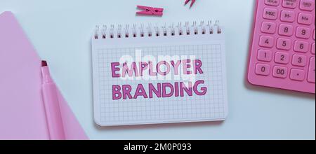 Conceptual display Employer Branding. Word Written on Process of promoting a company Building Reputation Stock Photo