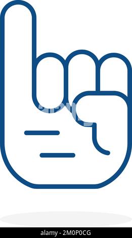 thin line promise icon with pinky finger Stock Vector