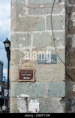 Wall in Oaxaca, Mexico Stock Photo