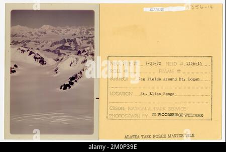 Icefields around Mount Logan. Alaska Task Force Photographs Stock Photo