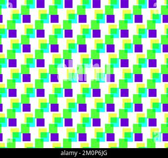 Seamless vector geometry pattern of colored rectangles Stock Vector