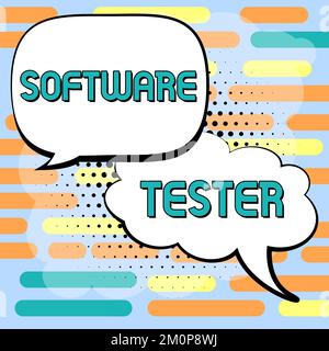 Inspiration showing sign Software Tester. Business concept implemented ...